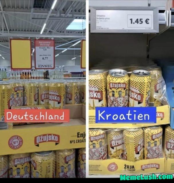 It seems to lose more value the further it travels