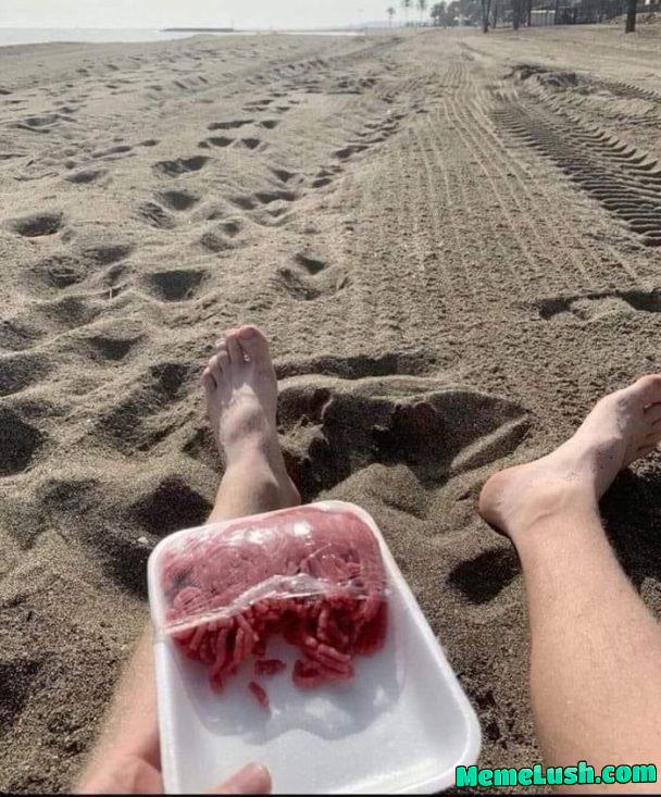 Light snack at the beach Light snack at the beach