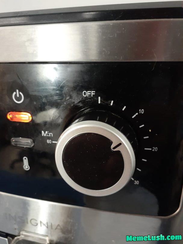 This air fryer timer with 3.33E increments This air fryer timer with 3.33E increments