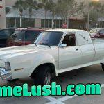 This hearse-pickup thing. Flower car?