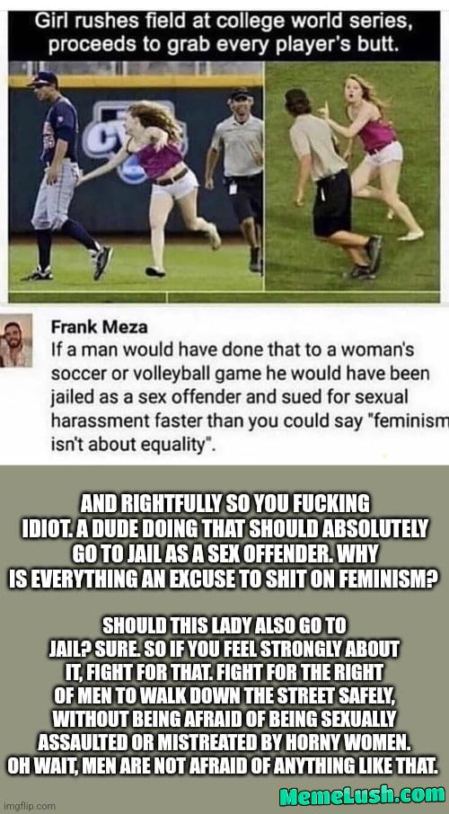 Hey, random question. When you hear of a female teacher sleeping with her students, do you get enraged, or do you say “niiicee”? Hey, random question. When you hear of a female teacher sleeping with her students, do you get enraged, or do you say “niiicee”?