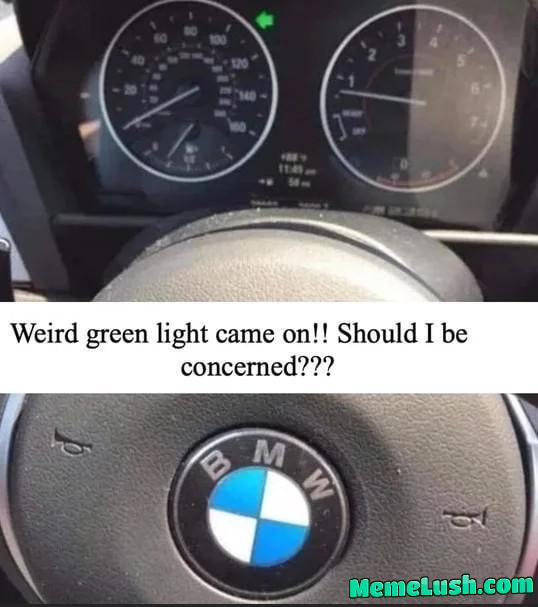 Any BMW drivers have this light come on?