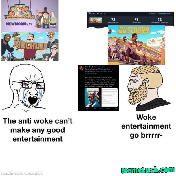 Both are bad but rather go with anti woke