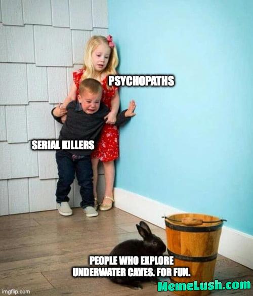 Because you know what makes cave exploring more fun? Filling them with water…