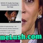 Harris was wearing audio earrings and being fed lines.