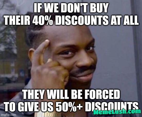 What if, when Black Friday hits, we don’t buy anything at all and wait for further discounts? I say we start a movement with this and make it an annual thing. What if, when Black Friday hits, we don’t buy anything at all and wait for further discounts? I say we start a movement with this and make it an annual thing.