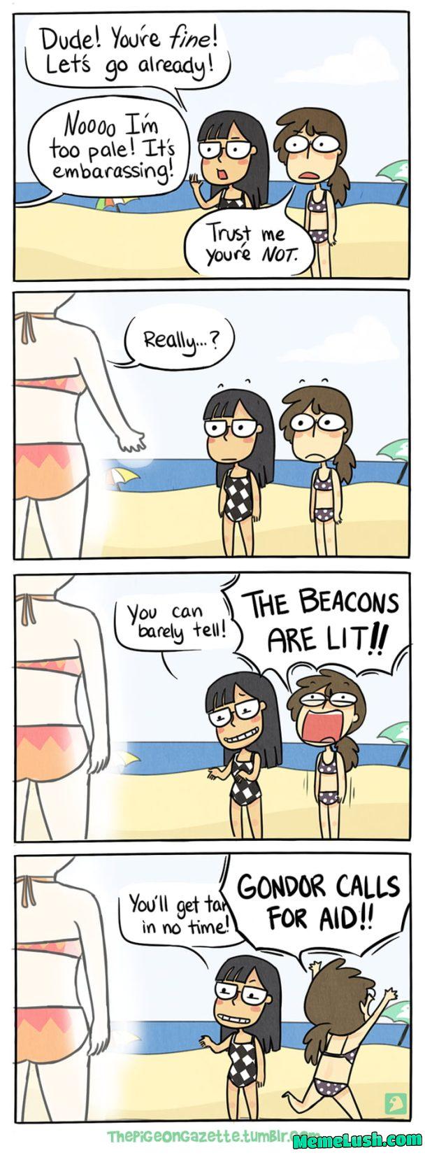 I know it’s a repost but the beacons are lit and Gondor calls for aid… I know it’s a repost but the beacons are lit and Gondor calls for aid…