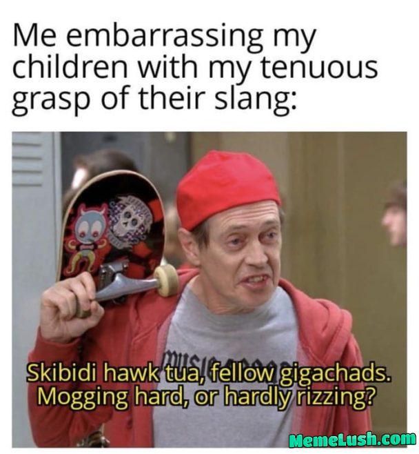 When dad tries to be cool