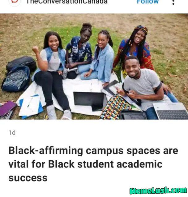 “Black Only” spaces on campus “Black Only” spaces on campus