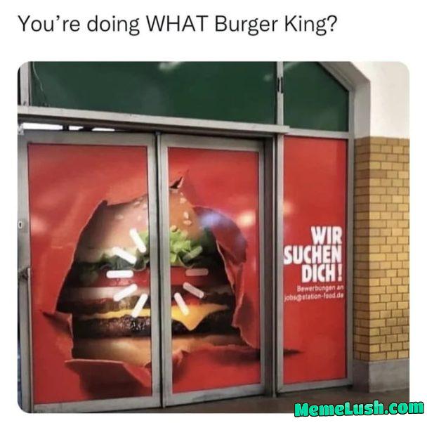 Beruhige deine Titten, Burger King Deutschland