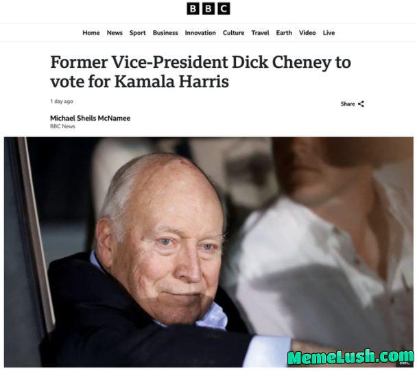 Imagine getting endorsed by the biggest war criminal in American history.