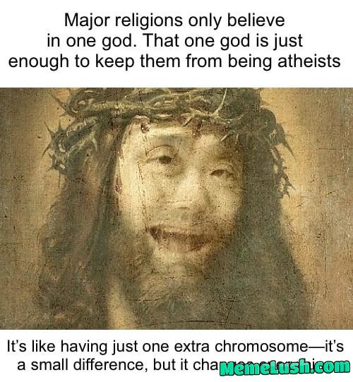 Jews, Christians, and Muslims all worship the same God, but they argue like rival fan clubs over who understands Him best. Jews, Christians, and Muslims all worship the same God, but they argue like rival fan clubs over who understands Him best.
