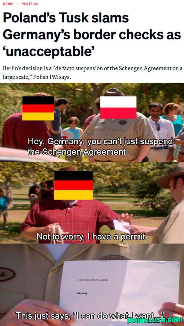 Just when Germany decided to do something Just when Germany decided to do something