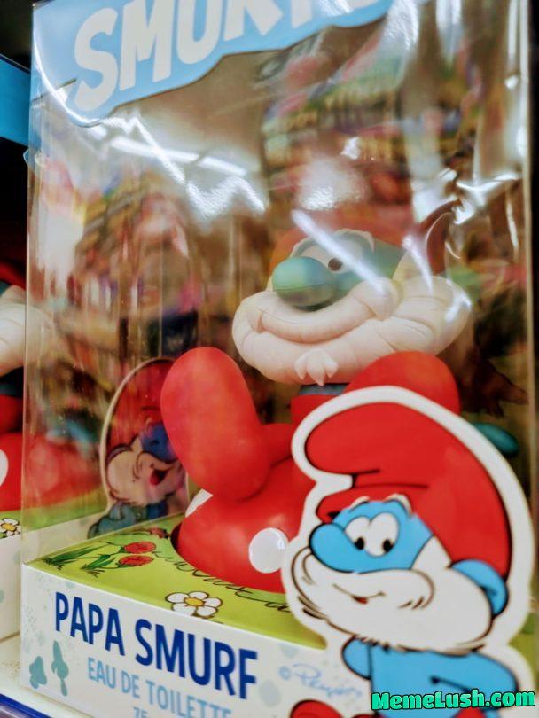 Papa Smurf got a whiff of some Eau de Smurfette