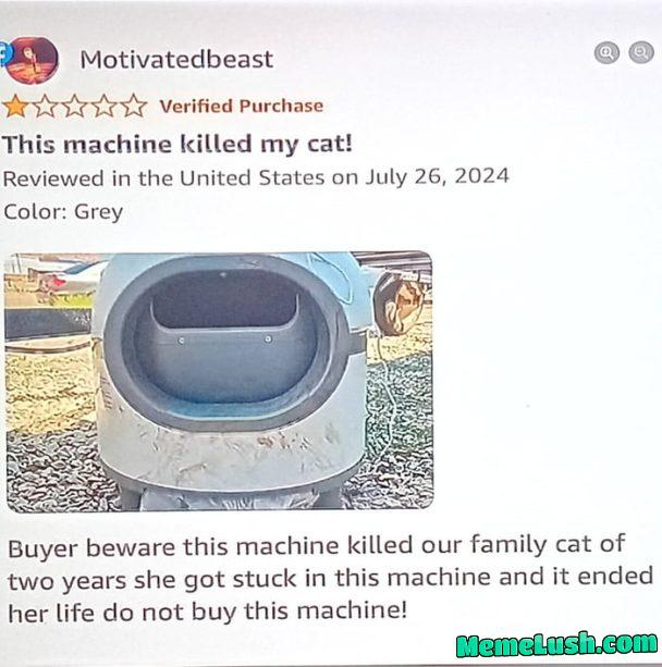 The DEADLY self-cleaning Litter boxes.. The DEADLY self-cleaning Litter boxes..