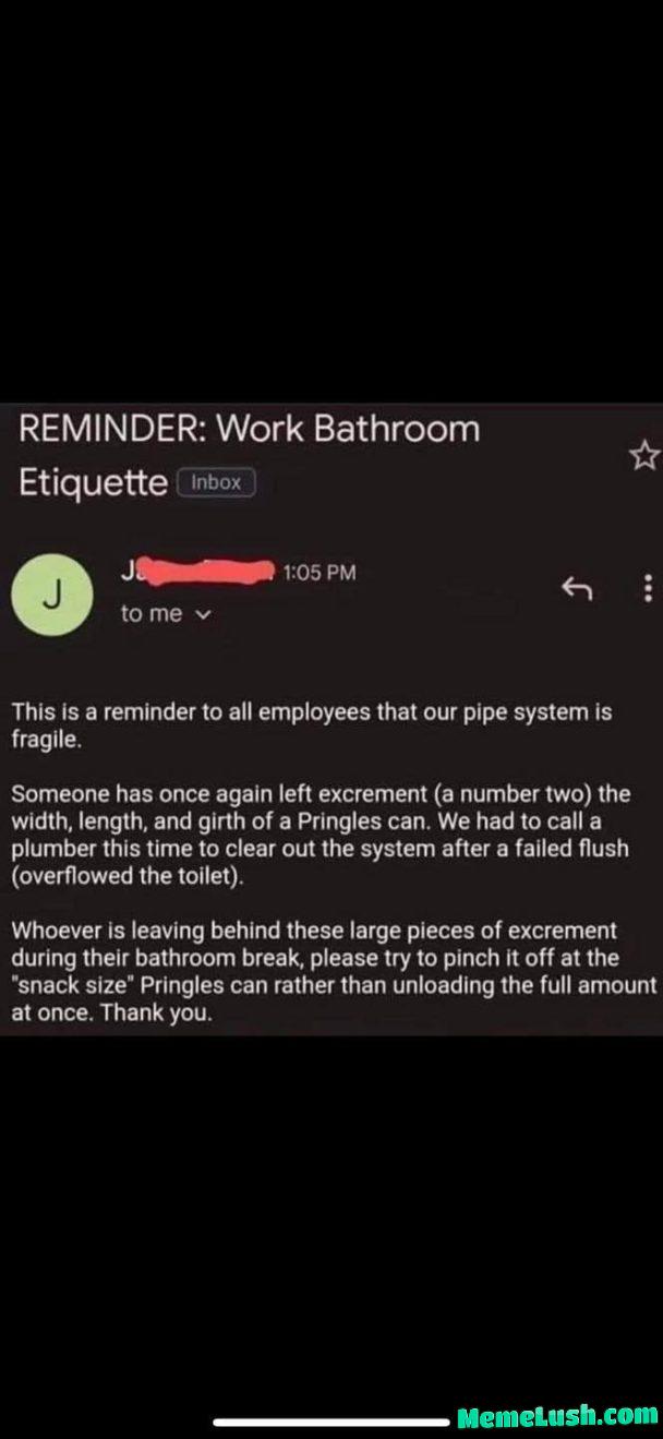 When your workplace has some interesting guidelines