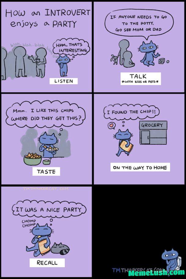 Introvert in a party (OC)