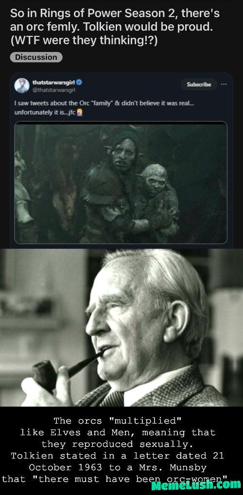 An anti-racist author named Tolkien refused to declare that he had Aryan origins, spoke out against Nazism, and called Hitler a “ruddy little ignoramus.” An anti-racist author named Tolkien refused to declare that he had Aryan origins, spoke out against Nazism, and called Hitler a “ruddy little ignoramus.”