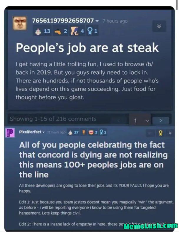 They hate us, label us as racist/bigots/phobes but in the end they cry for our money, time to leave these f**kers die from hunger and disappear from the gaming industry forever. They hate us, label us as racist/bigots/phobes but in the end they cry for our money, time to leave these f**kers die from hunger and disappear from the gaming industry forever.