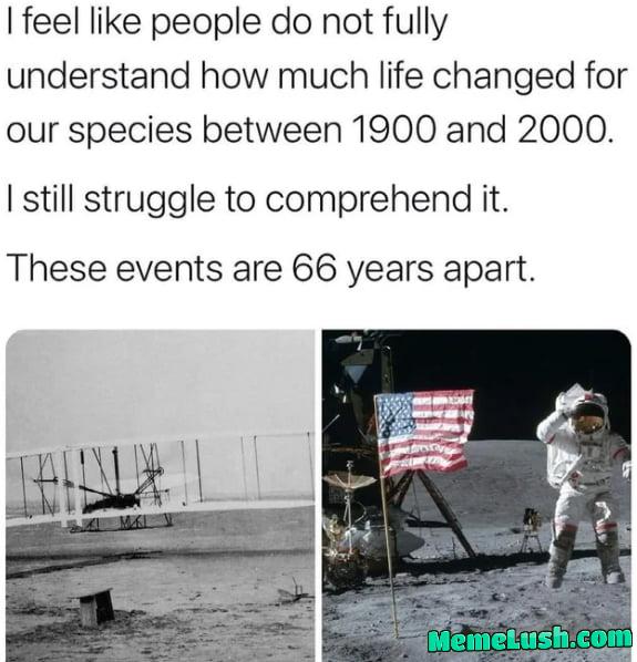 How much we accomplished in just 66 years