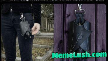 Please, normalize carrying tiny leather bats now. (Available HERE)