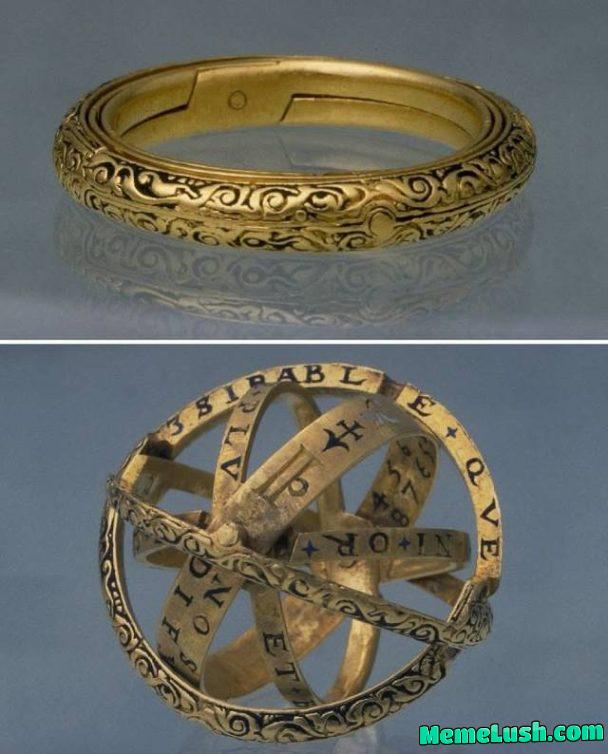 In 16th-century Germany, an engagement ring was crafted to unfold into a tiny astronomical sphere.