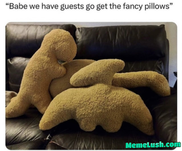 bought them ironically. now i fluff them before guests arrive. (Found these HERE) bought them ironically. now i fluff them before guests arrive. (Found these HERE)